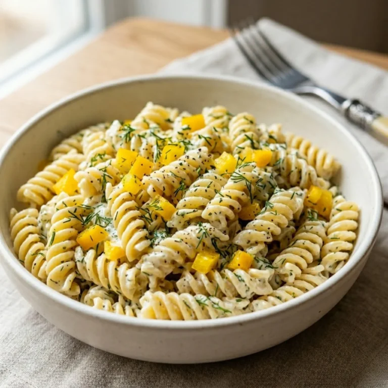 Healthy Dill Pickle Pasta Salad Recipe