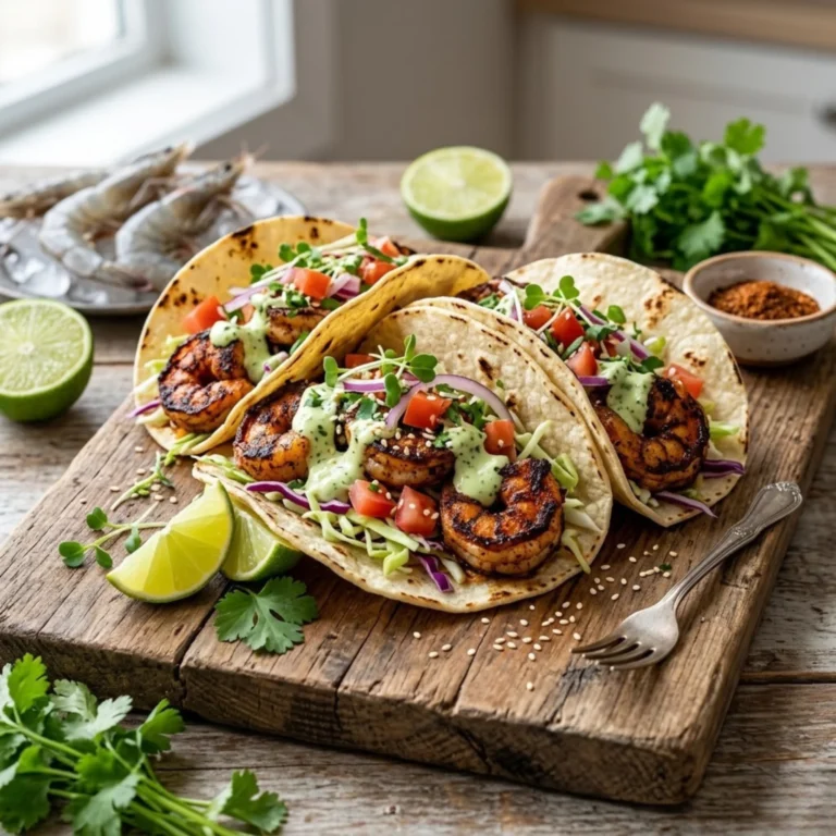 Easy Blackened Shrimp Tacos with Slaw: Smoky, Crunchy, and Fresh