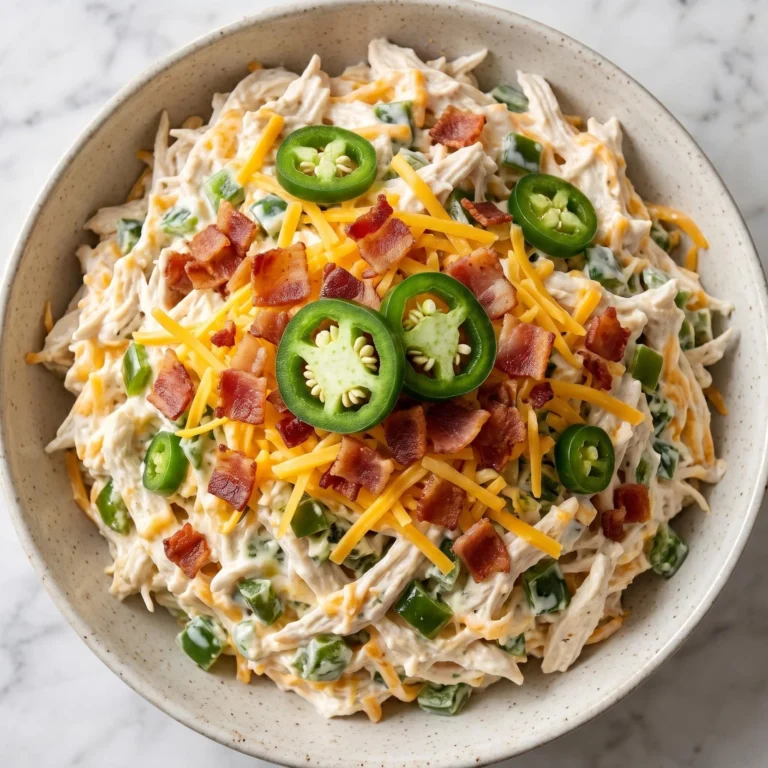 Spicy and Creamy Jalapeno Popper Chicken Salad Recipe