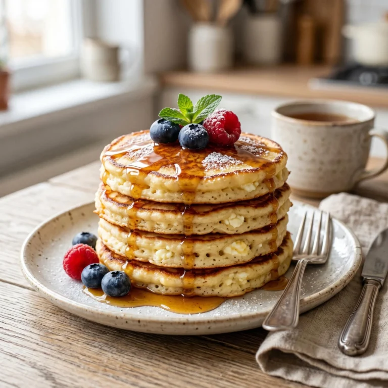 Quick and Easy Healthy Cottage Cheese Pancakes Recipe for Beginners