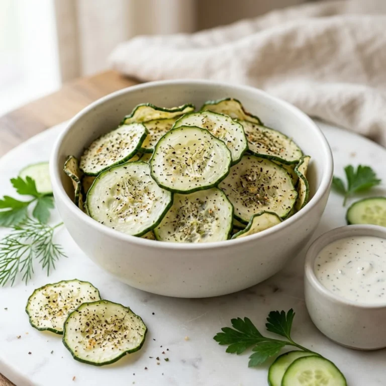 Easy Crunchy Ranch Cucumber Chips Recipe: Healthy, Savory, and Totally Addictive