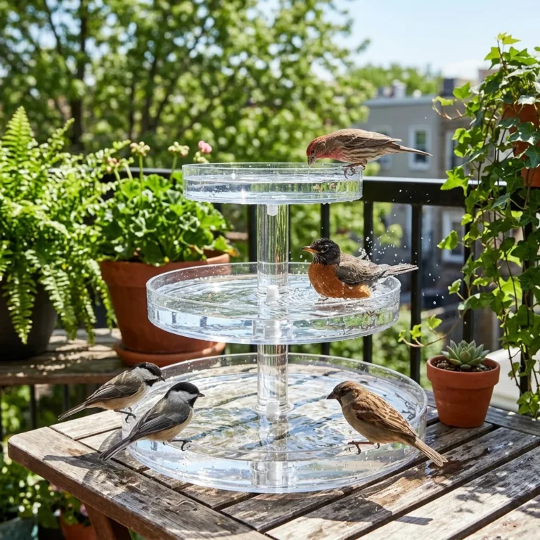 15 Tiny, Balcony-Friendly DIY Bird Baths for Apartment Renters