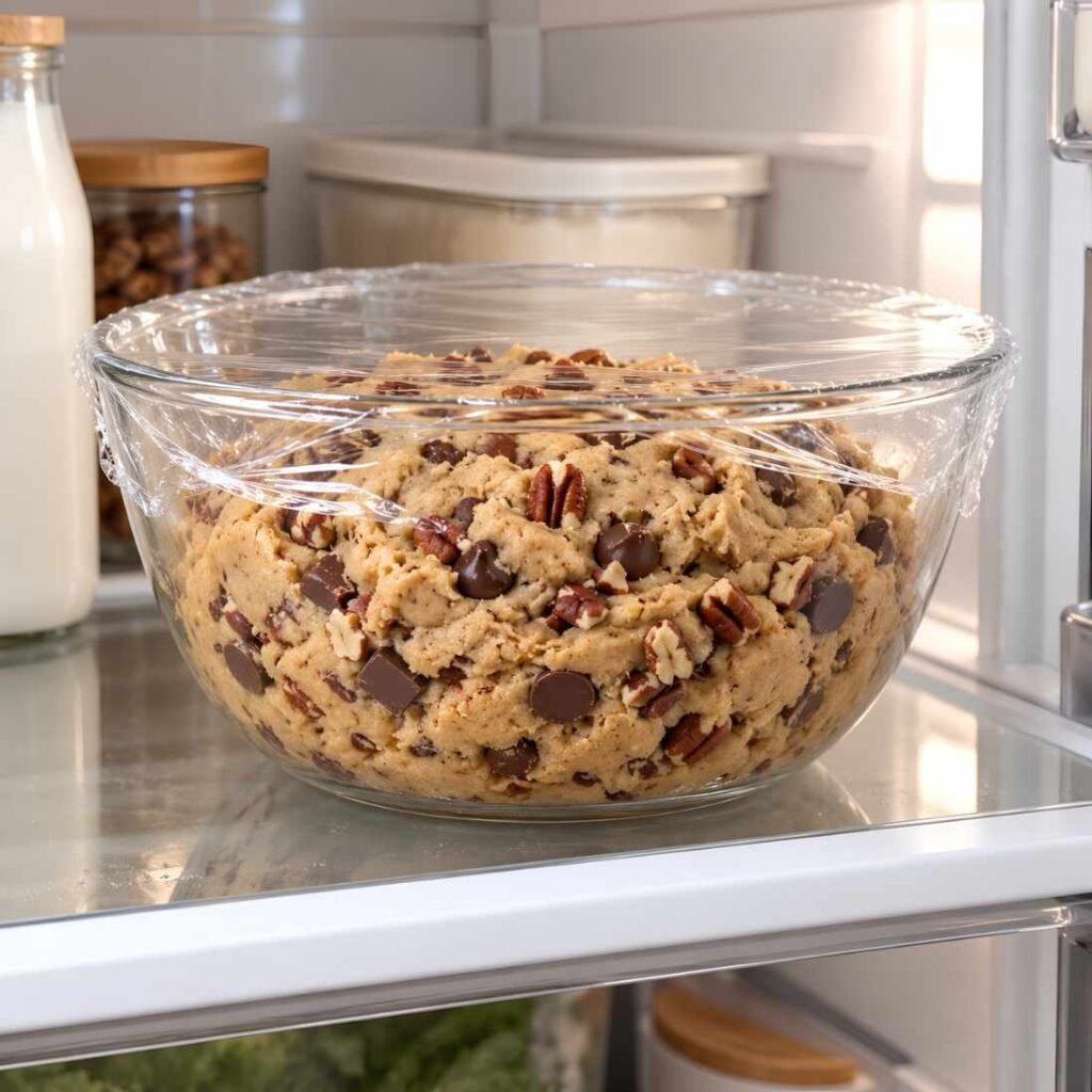 Chill the Dough. Cover the bowl and refrigerate for at least 1 hour