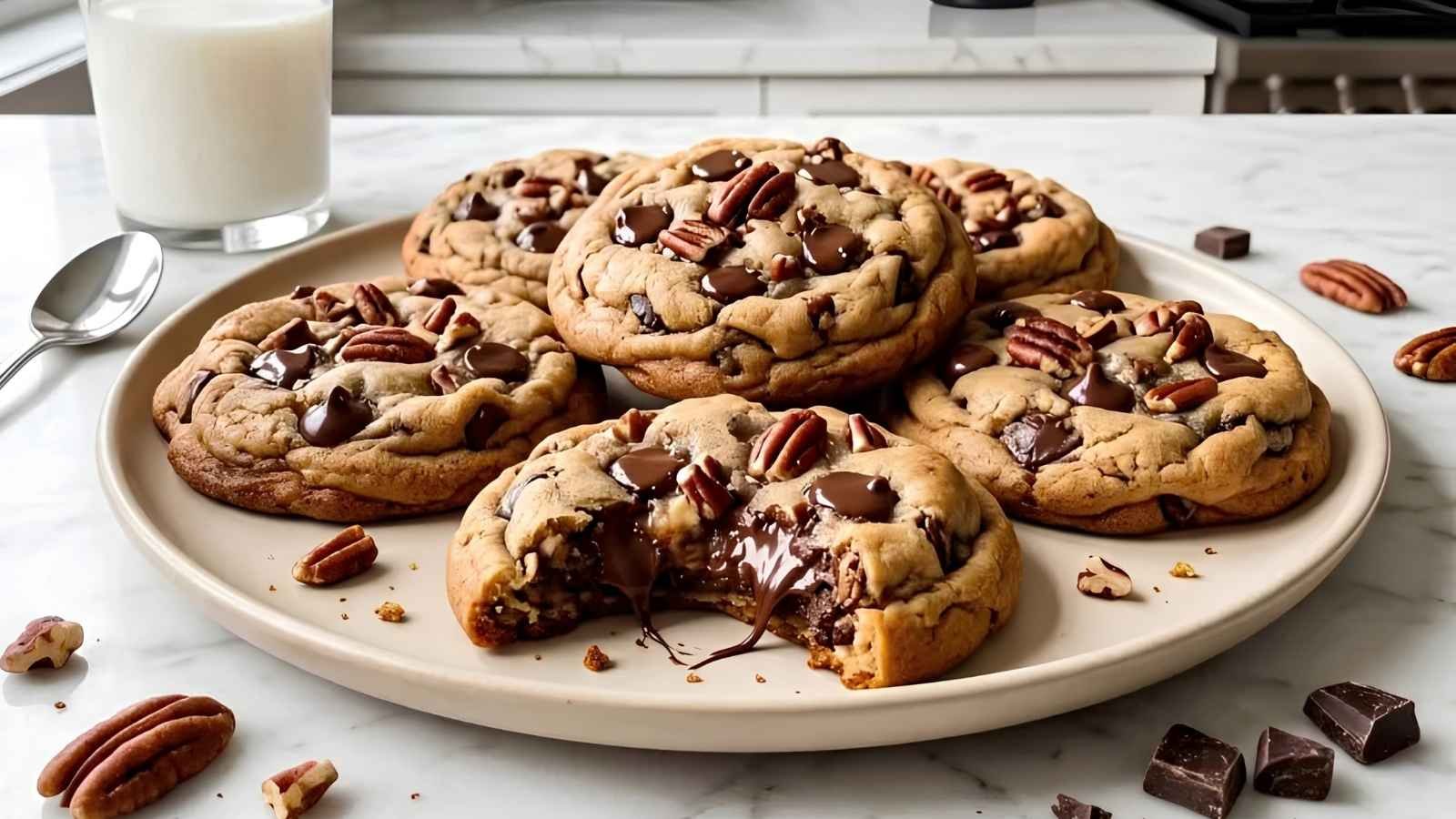 Chocolate Chip Pecan Cookies Recipe The gap between a homemade chocolate chip cookie