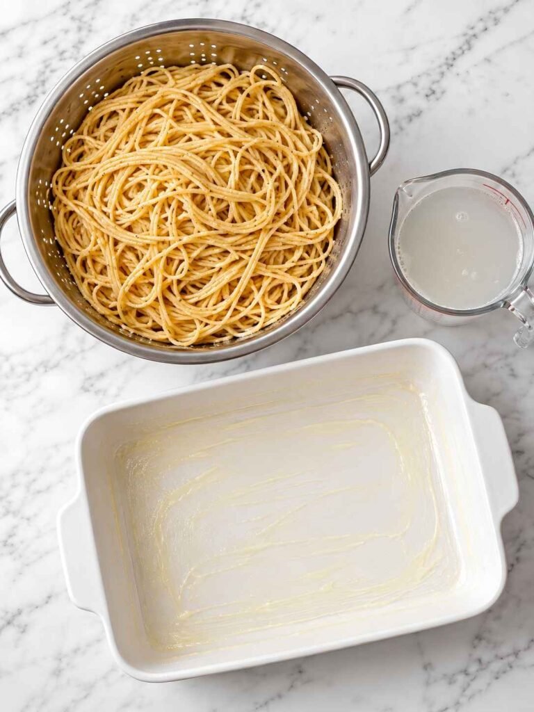 Cook the Pasta and Reserve the Water.