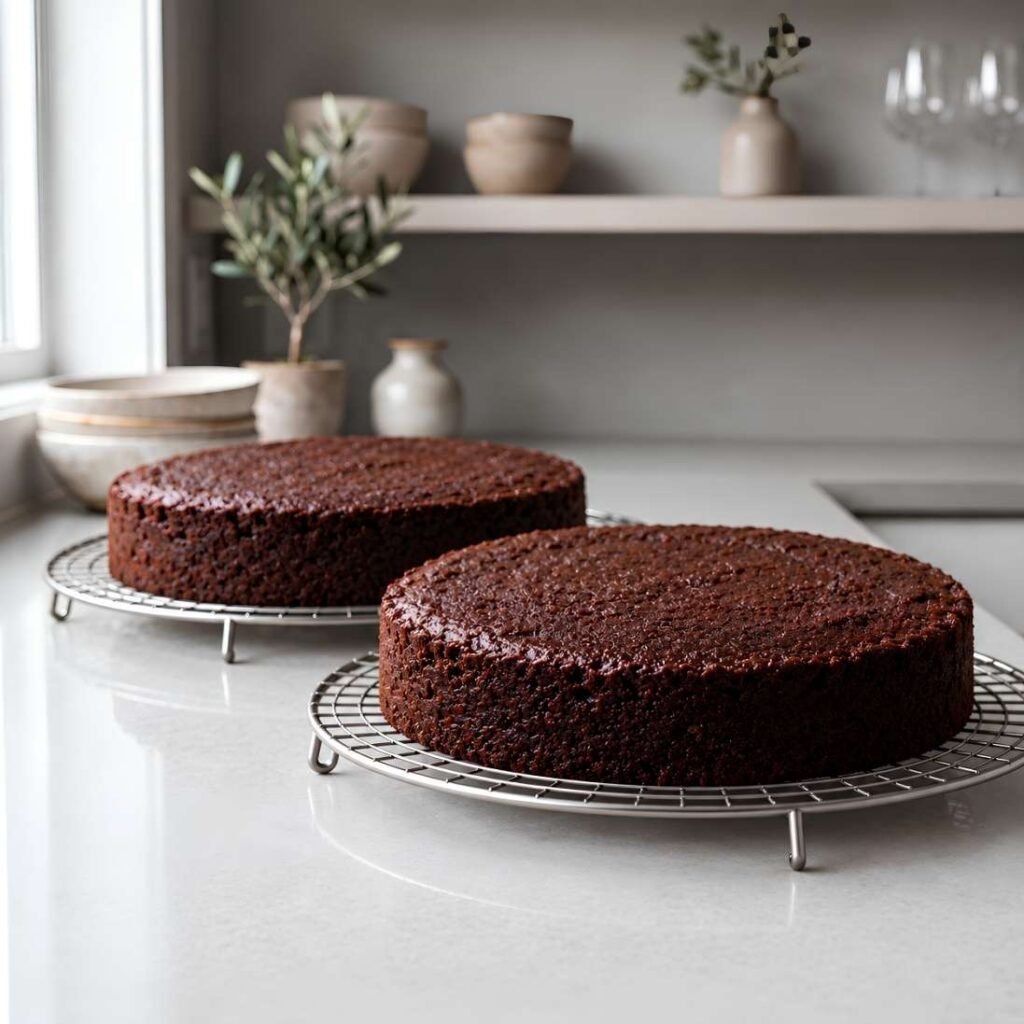 Cool Completely. Let the layers sit in the pans for 10 minutes,