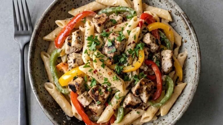 Creamy Rasta Pasta Jerk Chicken Recipe The three peppers in this dish are not a coincidence.