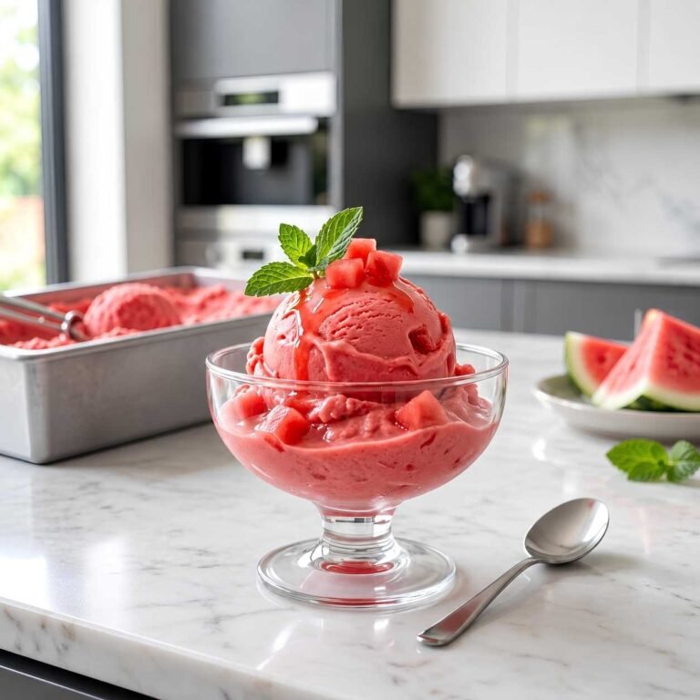 Homemade Watermelon Ice Cream Recipe This homemade watermelon ice cream recipe is the ultimate summer dessert for anyone