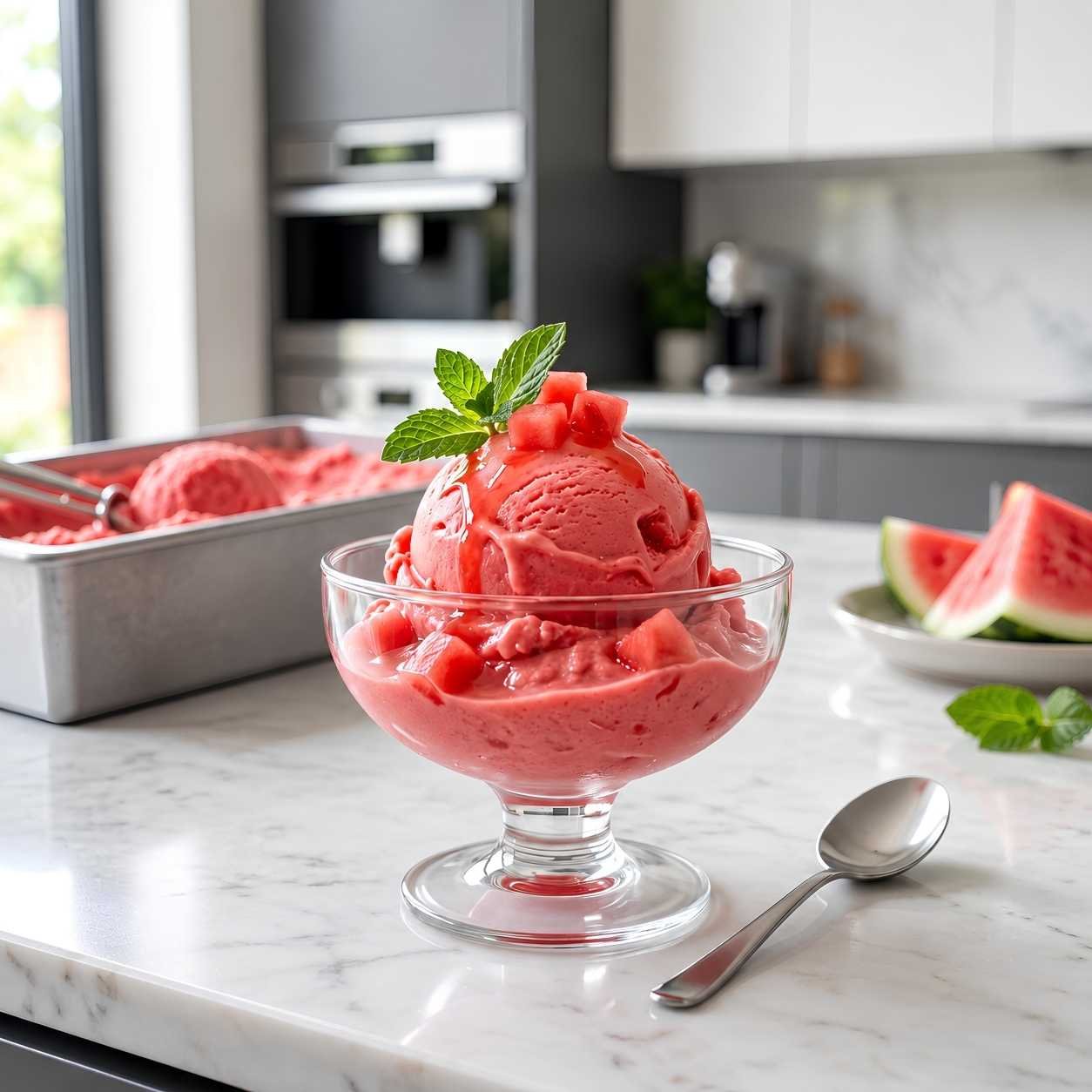 Homemade Watermelon Ice Cream Recipe This homemade watermelon ice cream recipe is the ultimate summer dessert for anyone