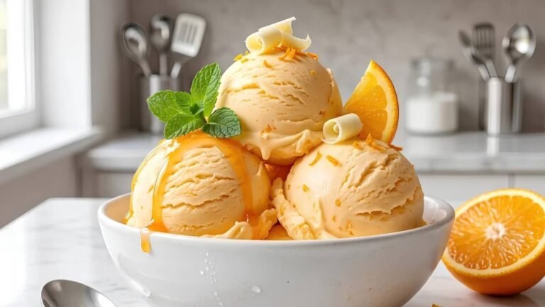 Homemade Orange Ice Cream Recipe This homemade orange ice cream is a simple way to turn fresh citrus into a creamy frozen dessert with bright,