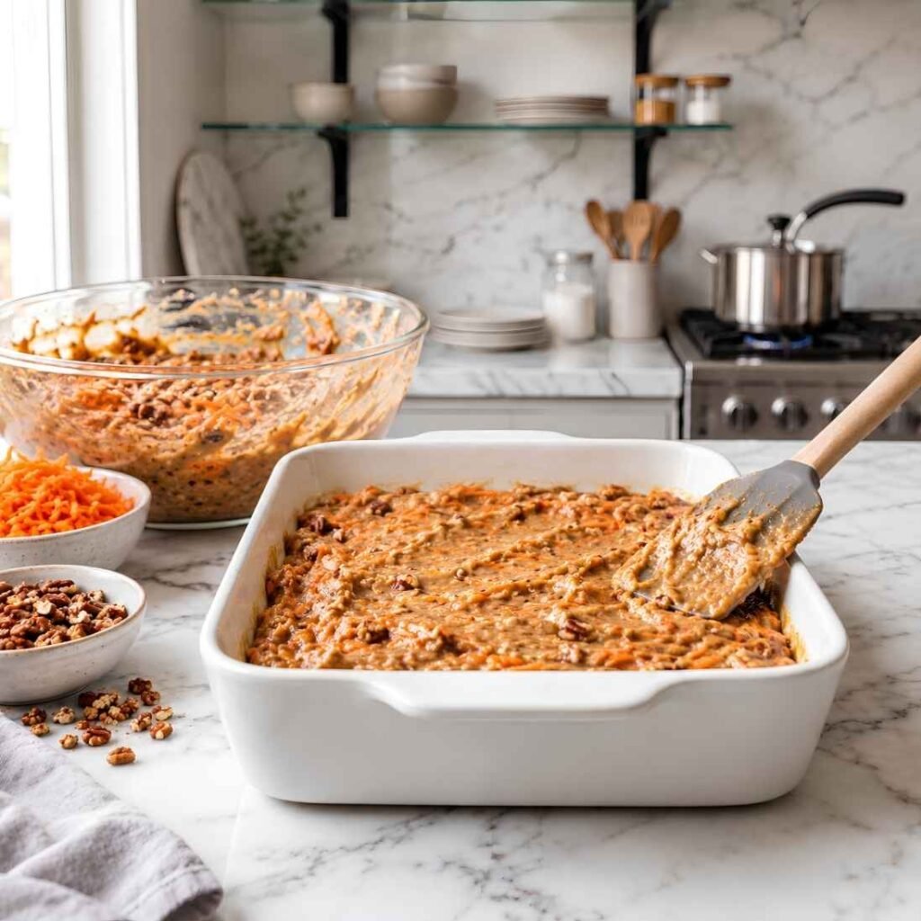Make the Batter. In a large bowl, whisk the flour, 1/2 cup granulated sugar