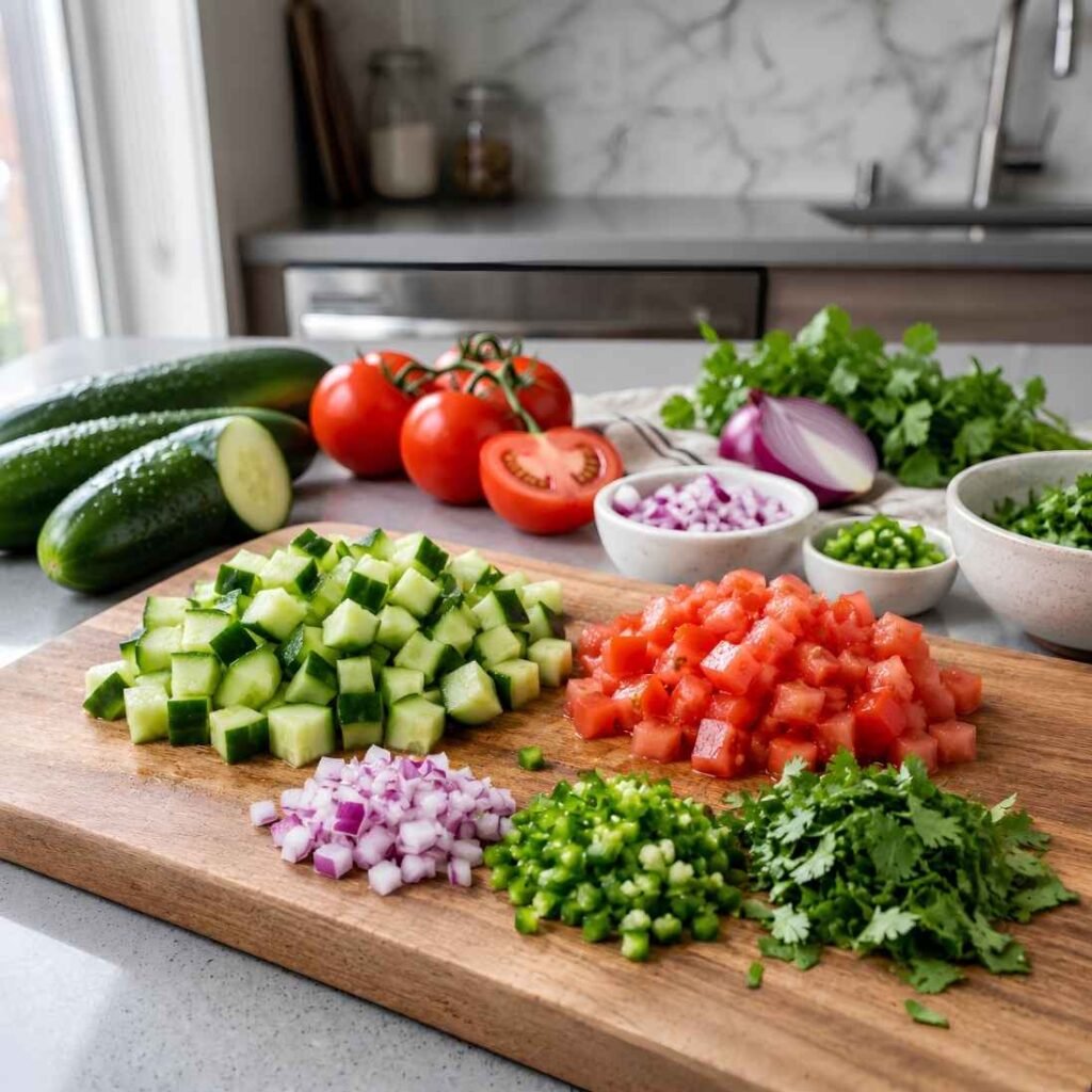 Prepare the Vegetables

Wash all vegetables thoroughly before preparing them.
