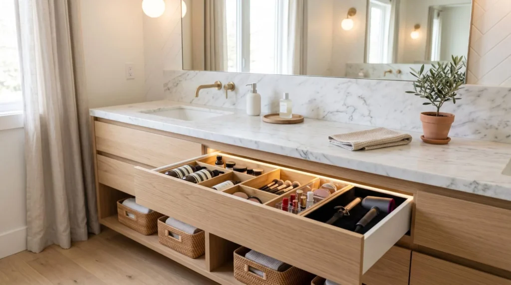 Use Hidden Storage to Keep the Counter Clear