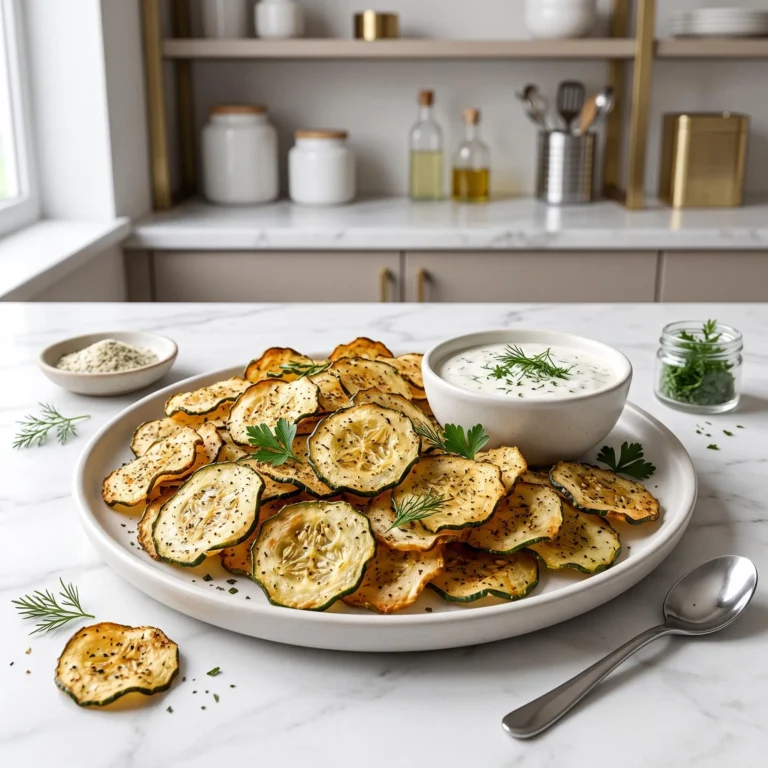 Crispy Ranch Cucumber Chips Recipe