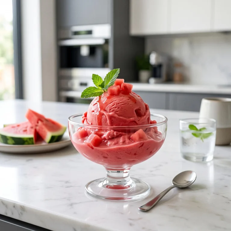 Homemade Watermelon Ice Cream Recipe