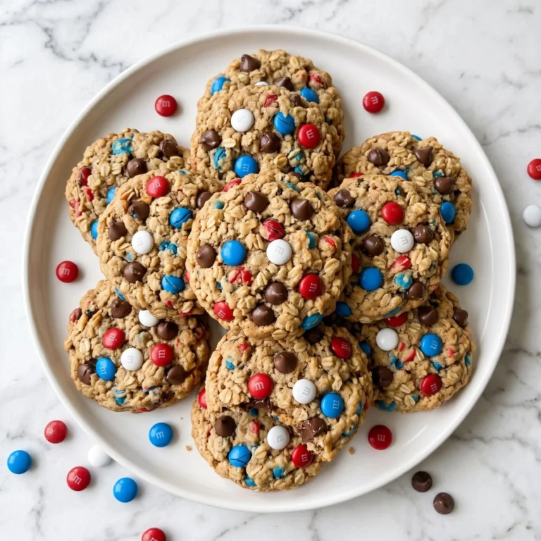 Patriotic Monster Cookies Recipe: Chewy, Festively Colored