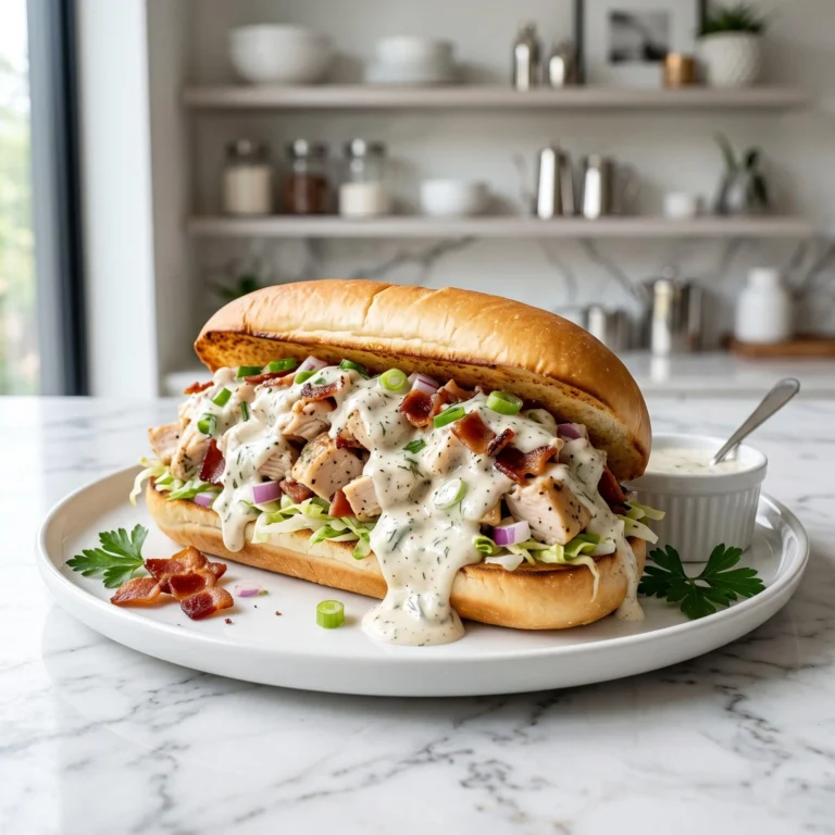 Chopped Chicken Bacon Ranch Sandwich Recipe