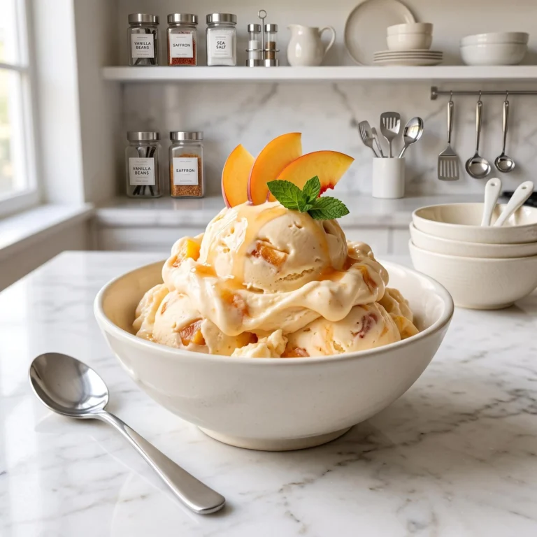Peach Ice Cream Recipe: Sweet, Creamy