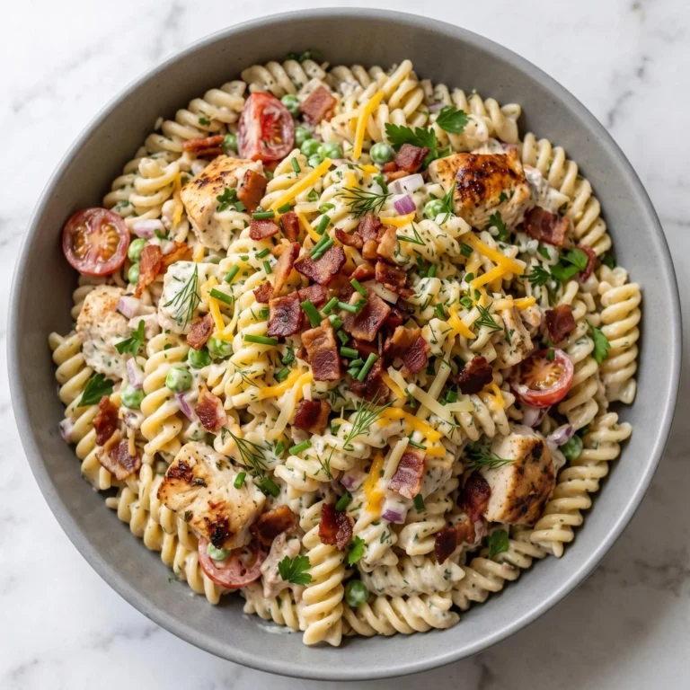 Chicken Bacon Ranch Pasta Salad Recipe