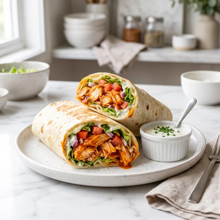 Healthy Buffalo Chicken Wraps Recipe: Spicy, Fresh