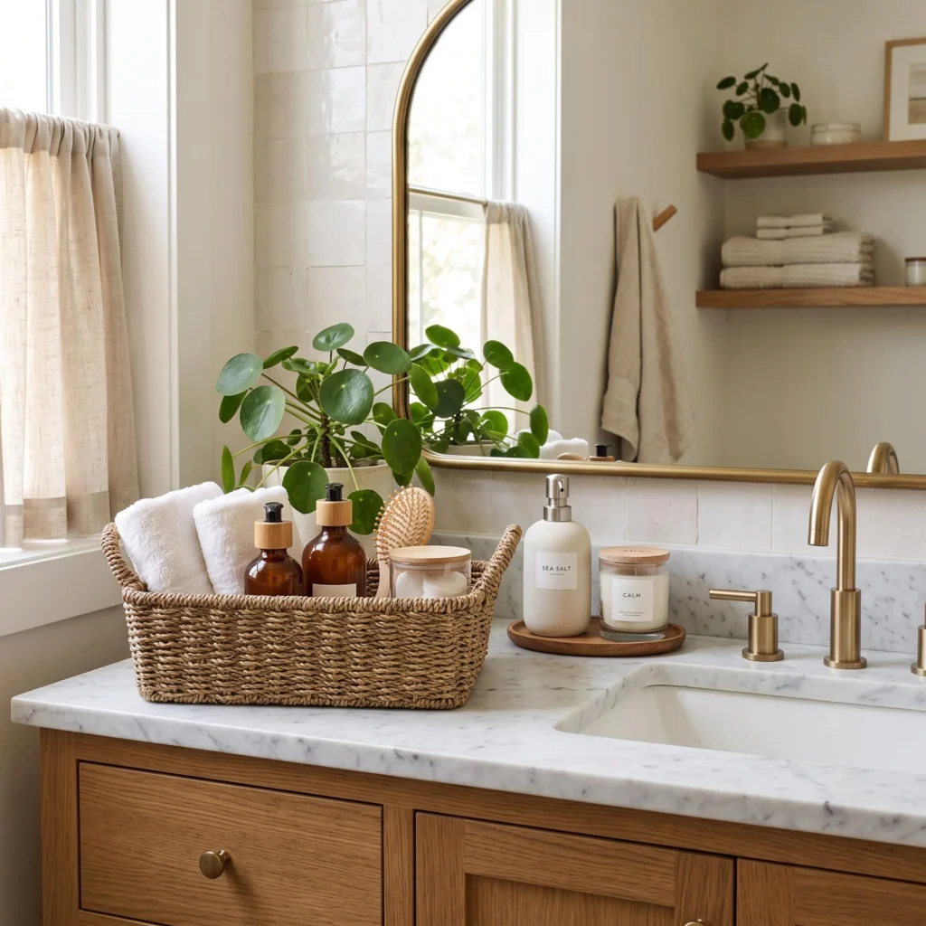 Use a Woven Basket for Texture