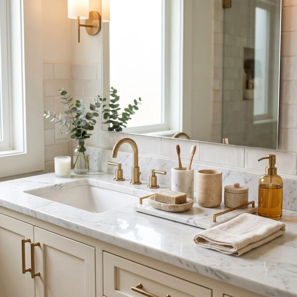 Use Marble or Stone Accessories