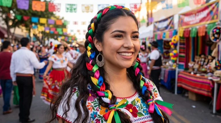15 Mexican Ribbon Hairstyles for Women