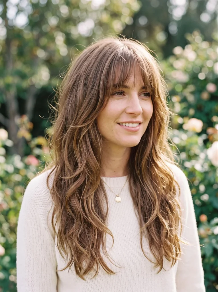 Long Layers With Wispy Bangs