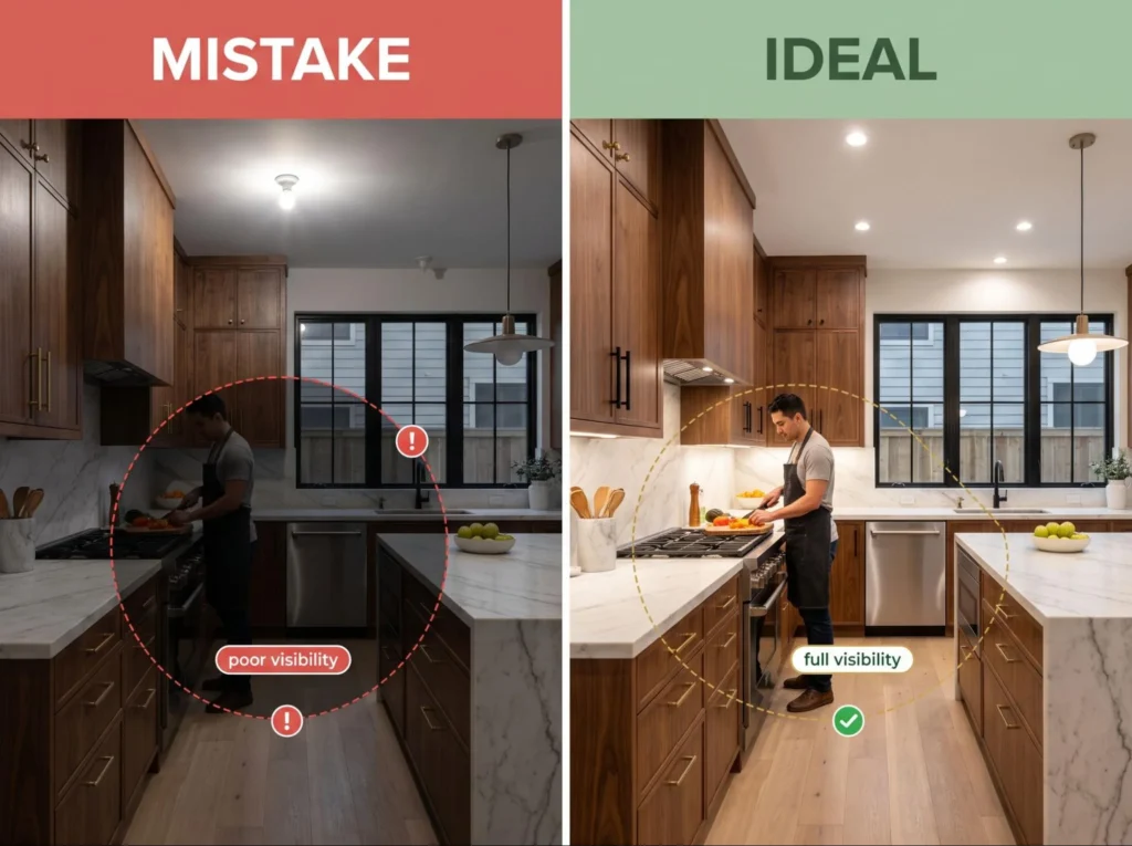Relying on a Single Overhead Fixture