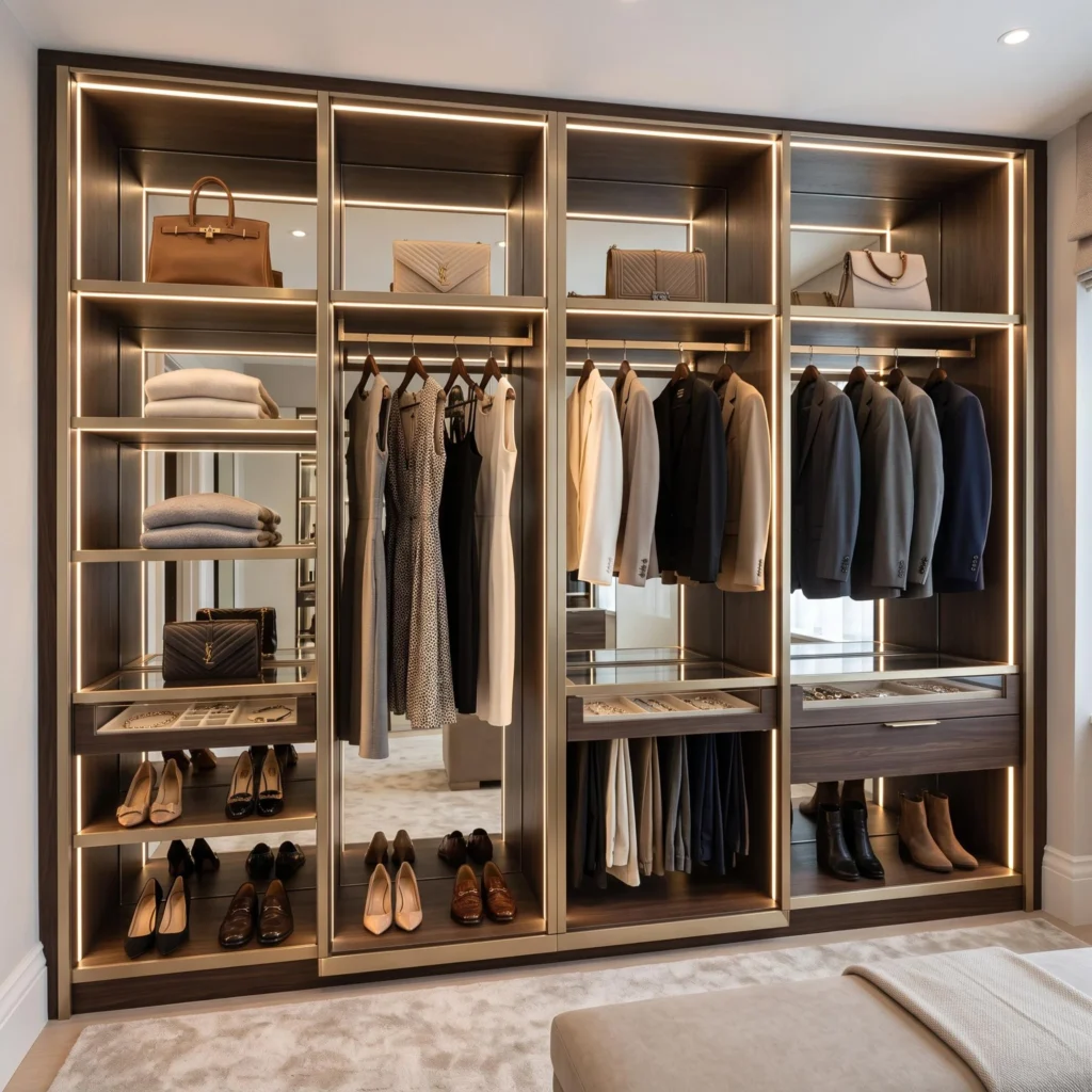  Luxury Wardrobe With Mirrored Back Panels