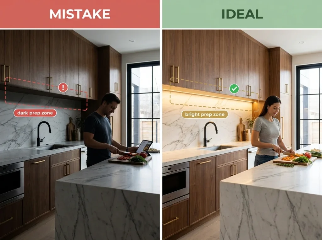 Skipping Under-Cabinet Lighting