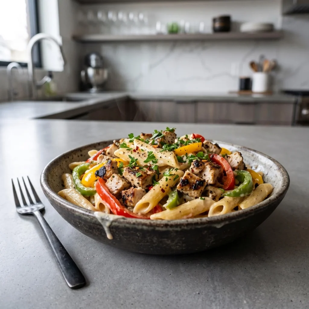 Creamy Rasta Pasta Jerk Chicken Recipe