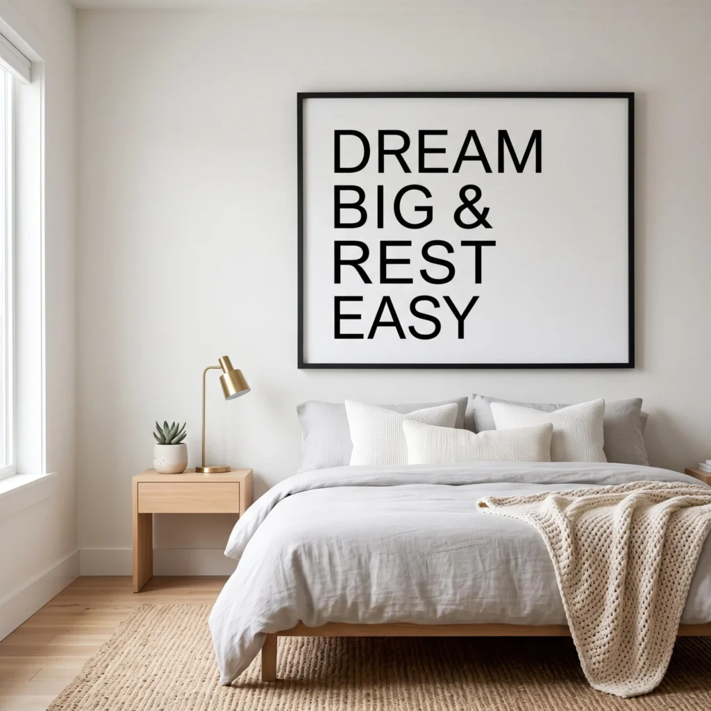 Oversized Quote or Typography Art