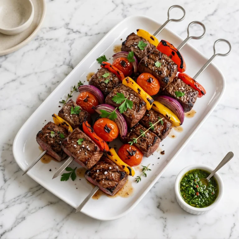 Juicy Steak Skewers Recipe: Tender, Savory