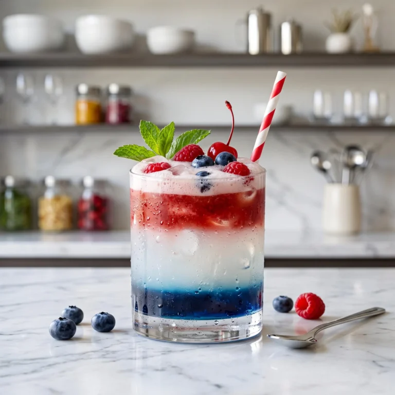 Layered Patriotic Drink Recipe: Sweet, Refreshing