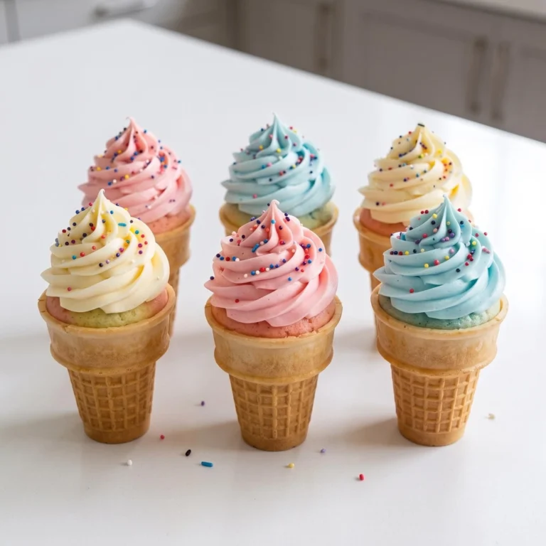 Ice Cream Cone Cupcakes Recipe: Sweet, Colorful