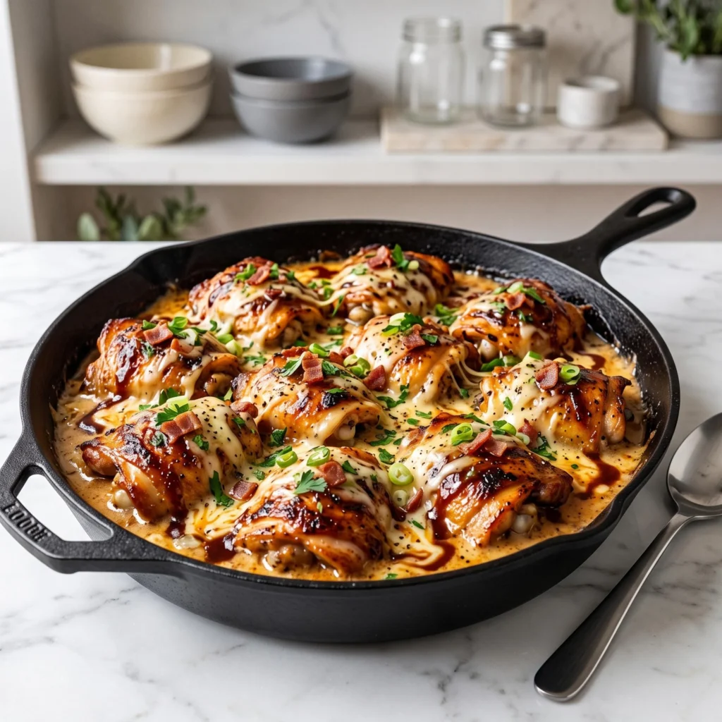 Cheesy BBQ Mississippi Mud Chicken