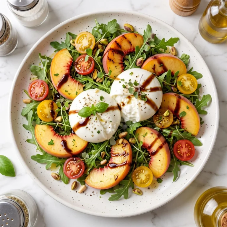 Peach Burrata Salad for Summer: Fresh, Creamy, and Better Than Any Restaurant