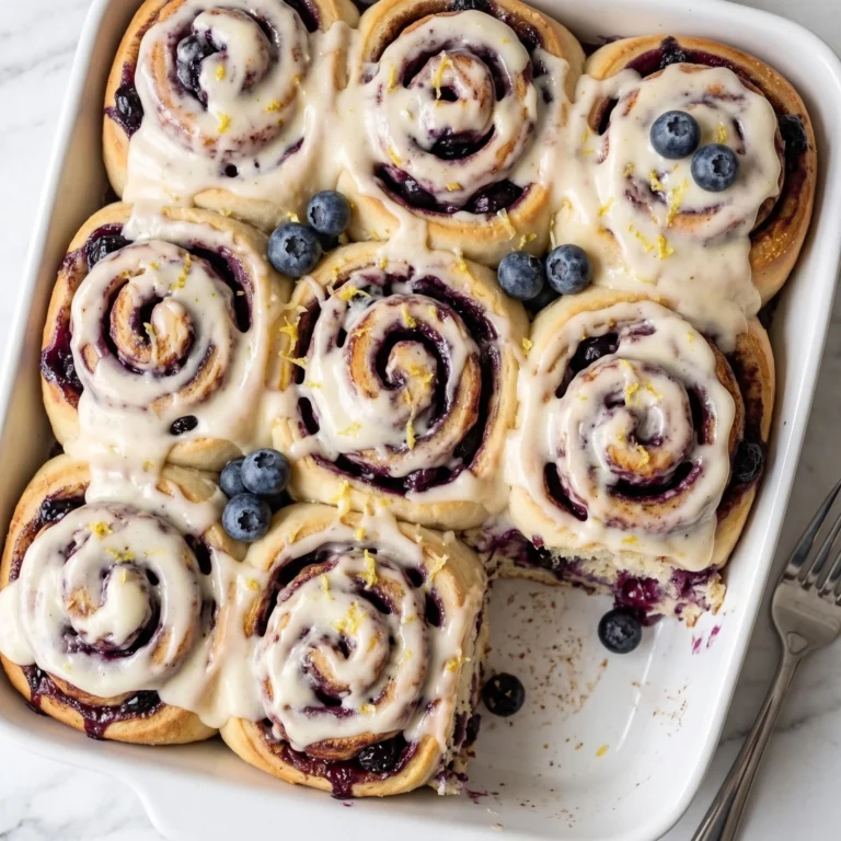 Easy Homemade Blueberry Cinnamon Rolls Recipe