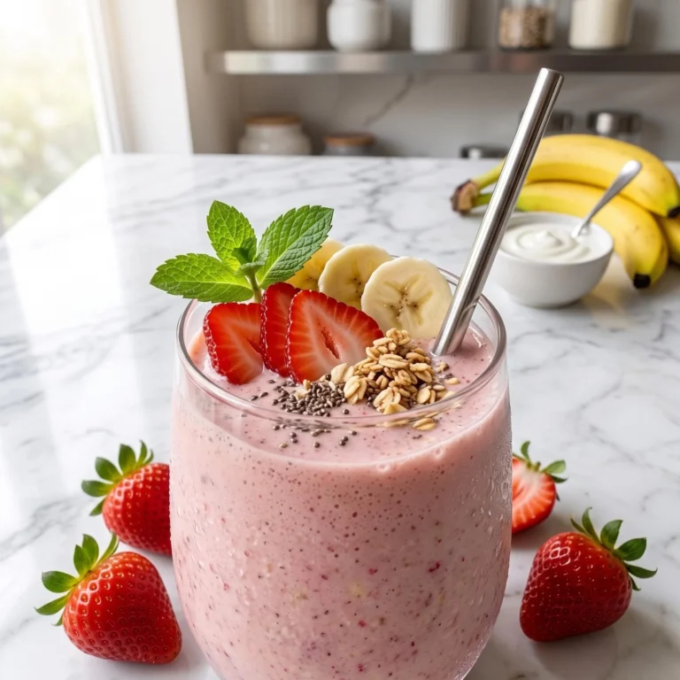 Healthy Strawberry Banana Smoothie Recipe