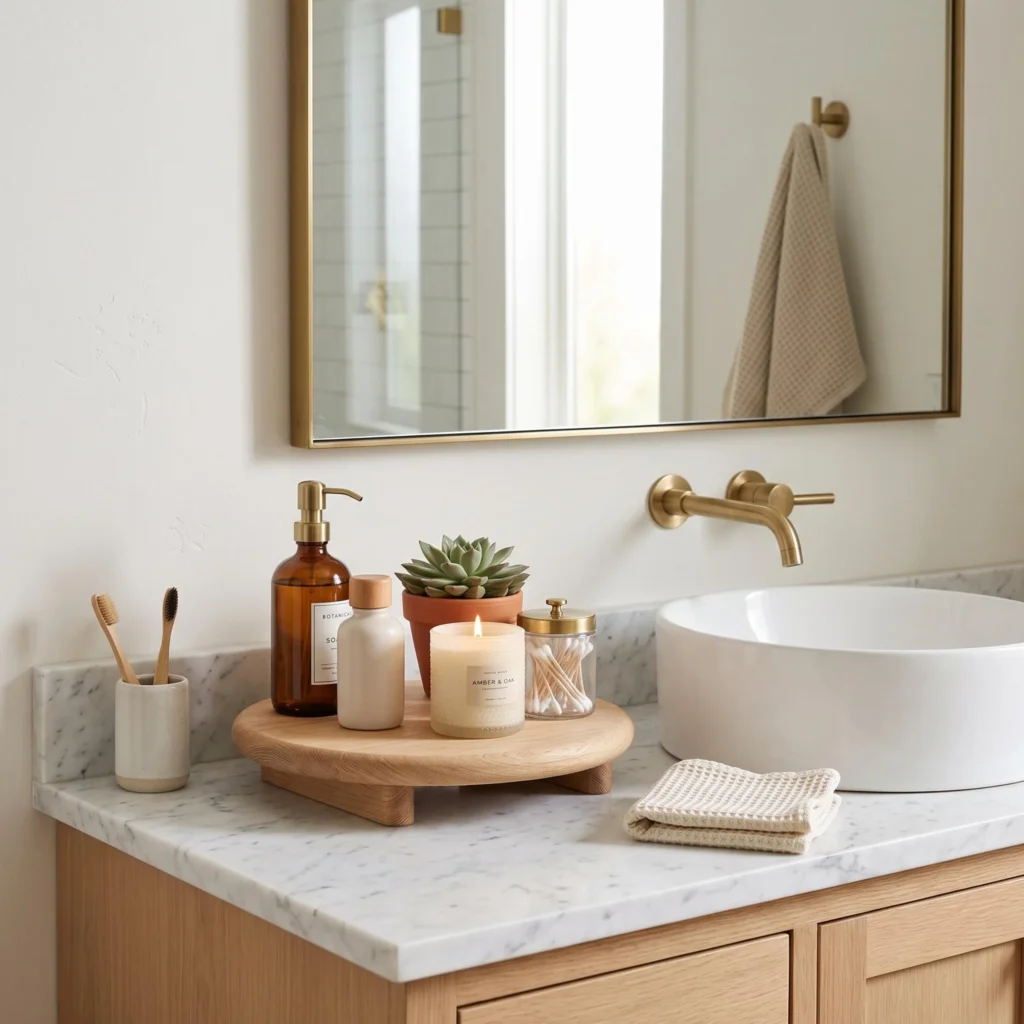 Add a Wooden Stool or Counter Riser