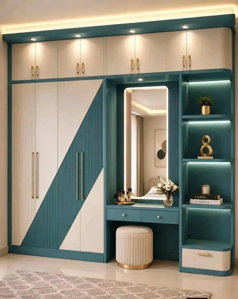 Modern Geometric Luxury Wardrobe Design 