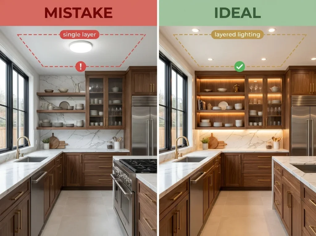 Failing to Layer Light Types