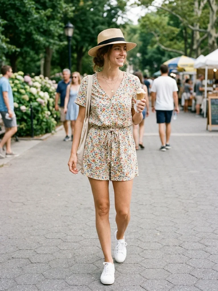Romper With Sneakers