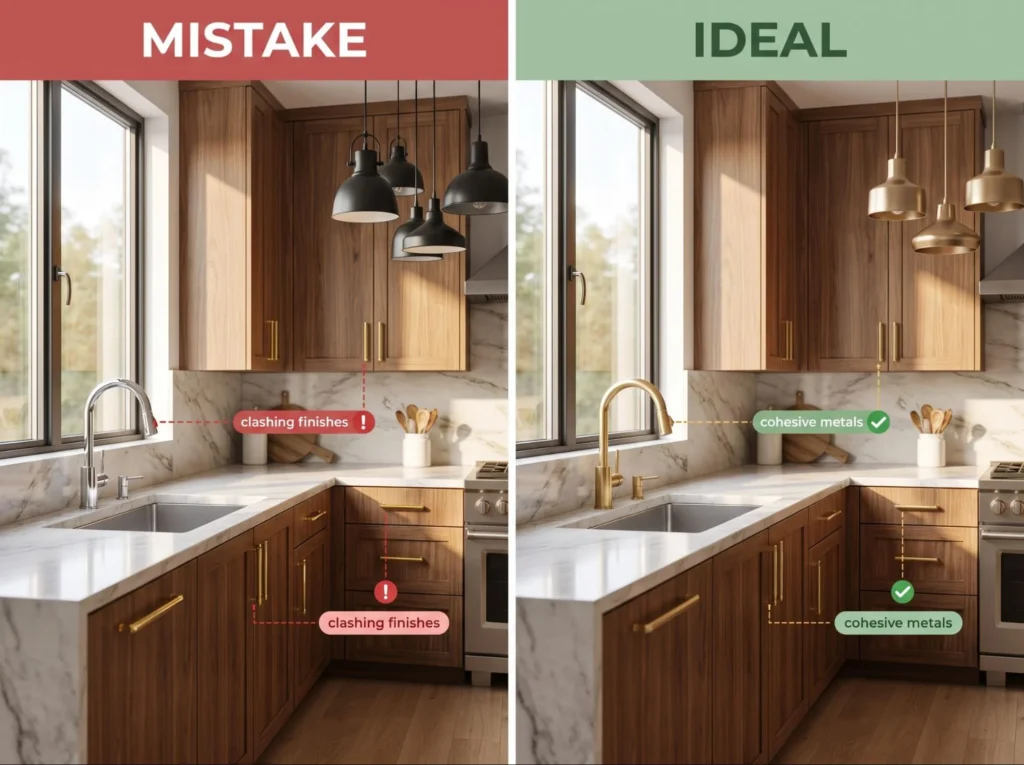 Mismatched Hardware and Fixture Finishes