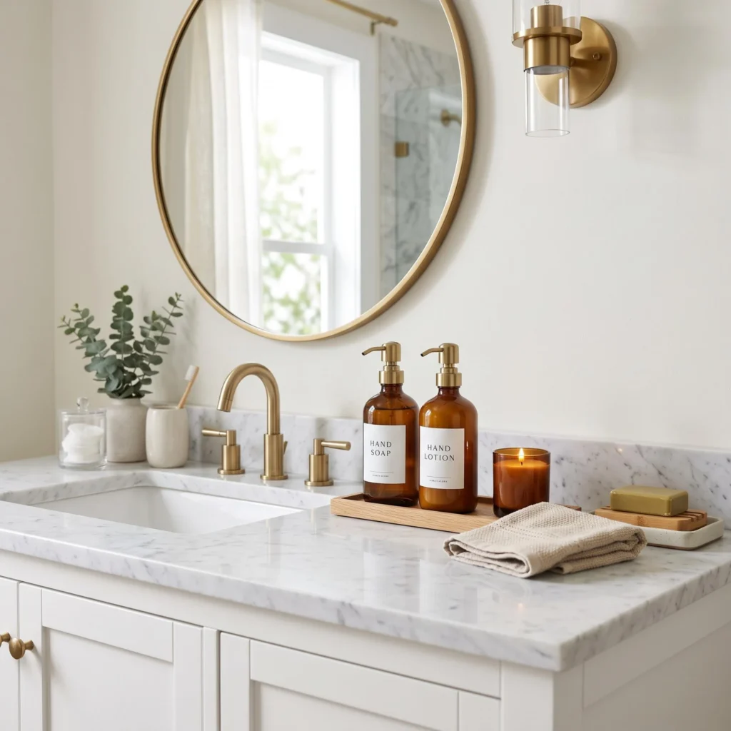 Use Matching Soap and Lotion Dispensers