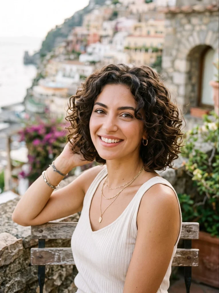 Curly Italian Bob