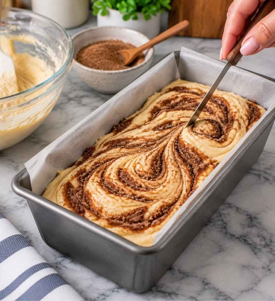Add the Cinnamon Swirl Layer