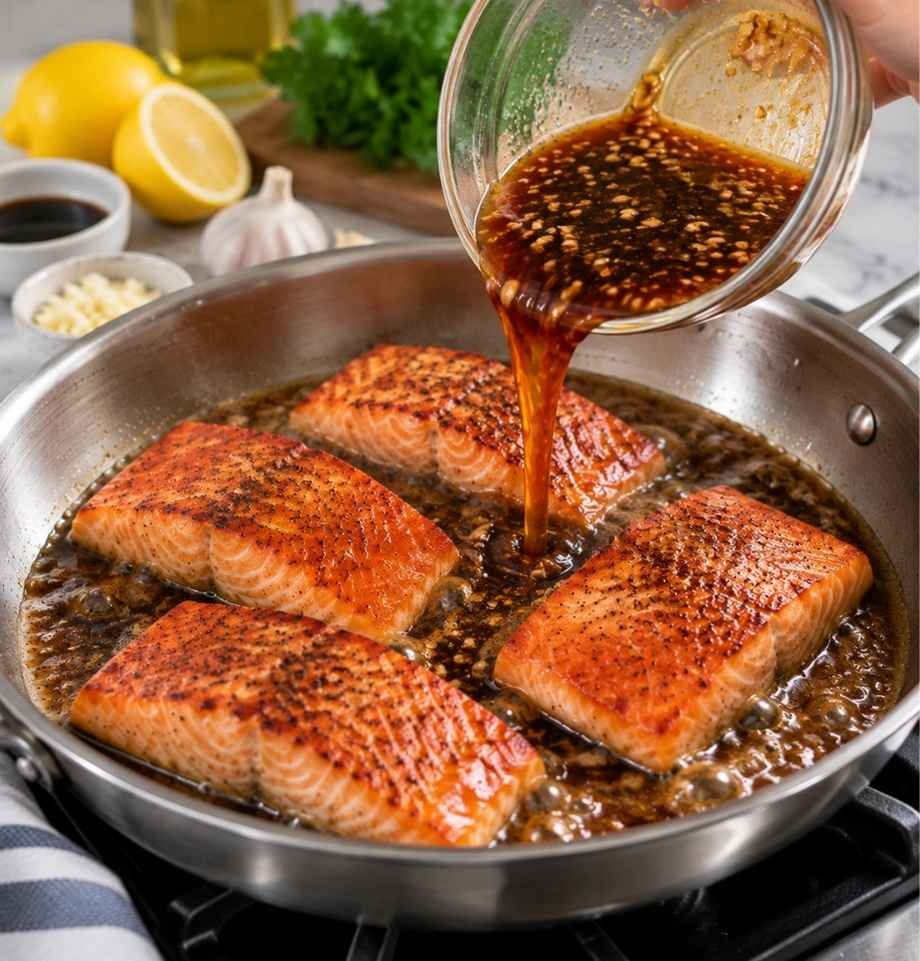 Let it reduce, basting as it goes