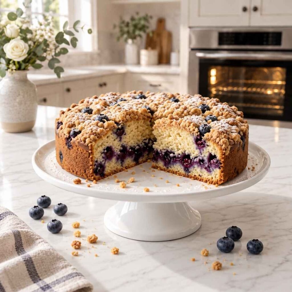 Easy Blueberry Coffee Cake Recipe